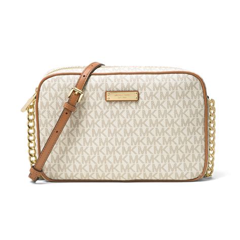 michael kors jet set vanilla crossbody|Michael Kors jet set pouch.